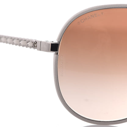Chanel Pilot Winter Sunglasses 4219-Q White 7 of 8