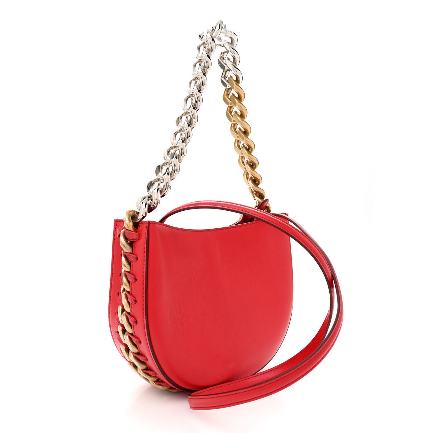 Eco Alter Nappa Medium Frayme Shoulder Bag Red