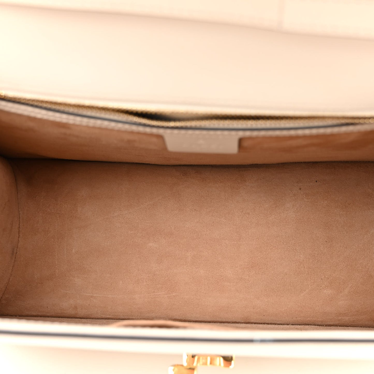 Calfskin Web Medium Sylvie Top Handle Bag White
