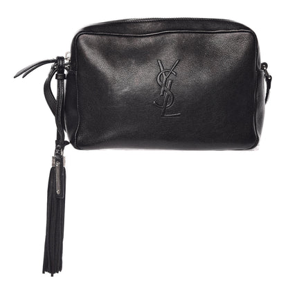 Saint Laurent Lambskin Monogram Small Lou Camera Bag Black 1 of 13