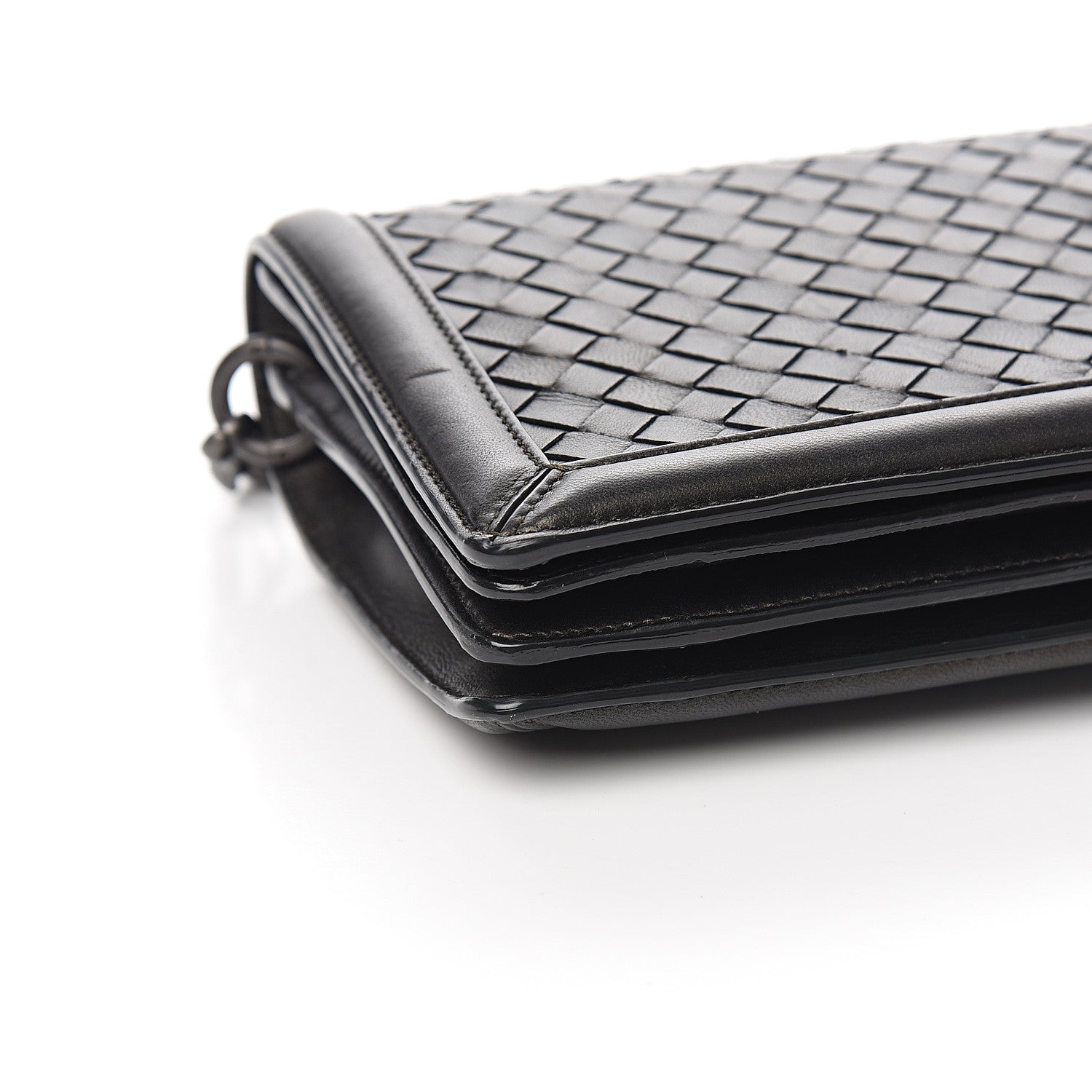 Bottega Veneta Nappa Intrecciato Chain Bag Black 8 of 10