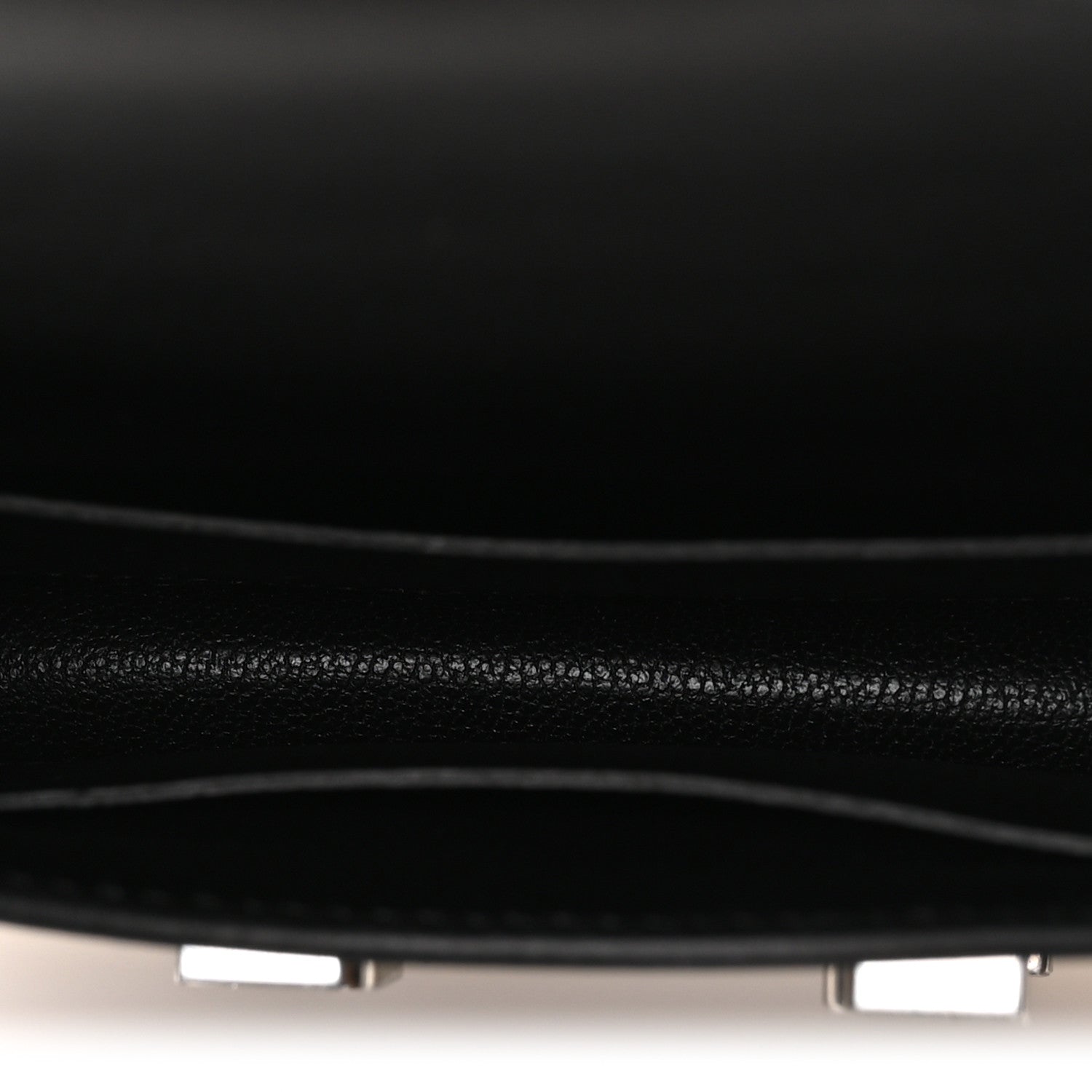 Hermes Evergrain Lizard Constance Slim Wallet Black 6 of 9