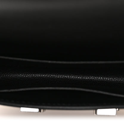 Hermes Evergrain Lizard Constance Slim Wallet Black 6 of 9