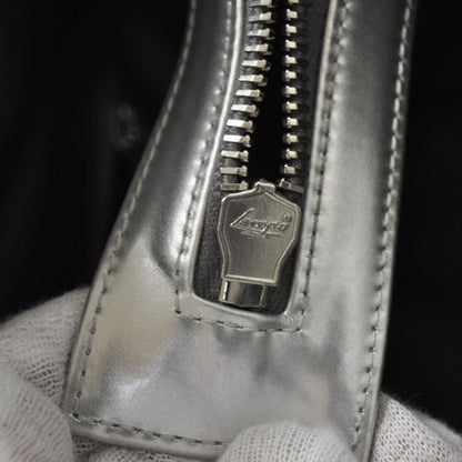 Chanel Vinyl Quilted Large Frozen Tote Silver 10 of 11