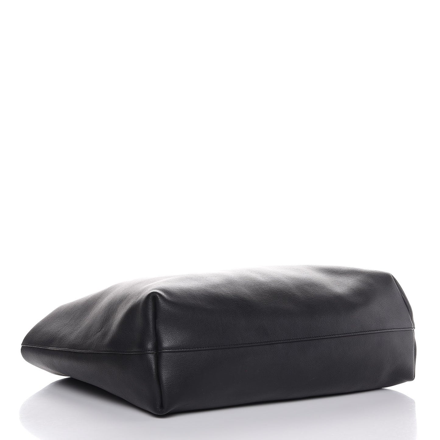 Calfskin Large Shopping Tote Black