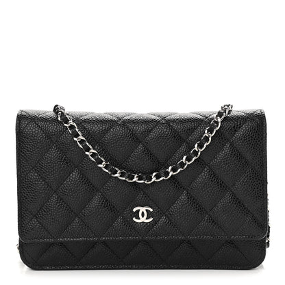 Chanel Caviar Quilted Wallet On Chain WOC Black 1 of 12
