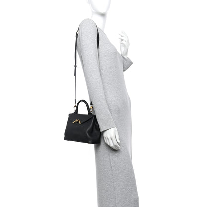 Moynat Taurillon Blush Calfskin Gabby BB Black 2 of 11