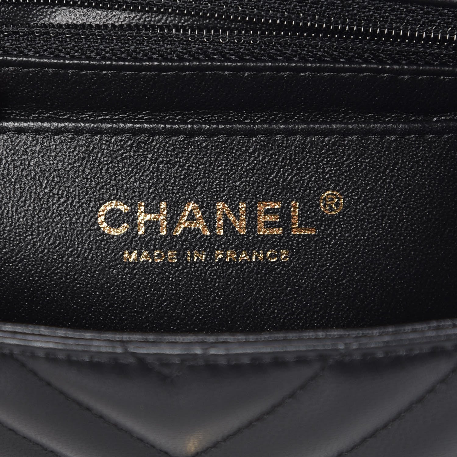Chanel Lambskin Chevron Quilted Mini Rectangular Flap Black 6 of 12