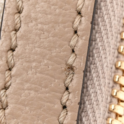 Gucci GG Supreme Monogram Textured Dollar Calfskin Mini Horsebit 1955 Top Handle Bag Beige Mystic White Oatmeal 11 of 14