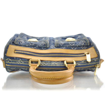 Louis Vuitton Monogram Denim Neo Speedy Blue 5 of 9