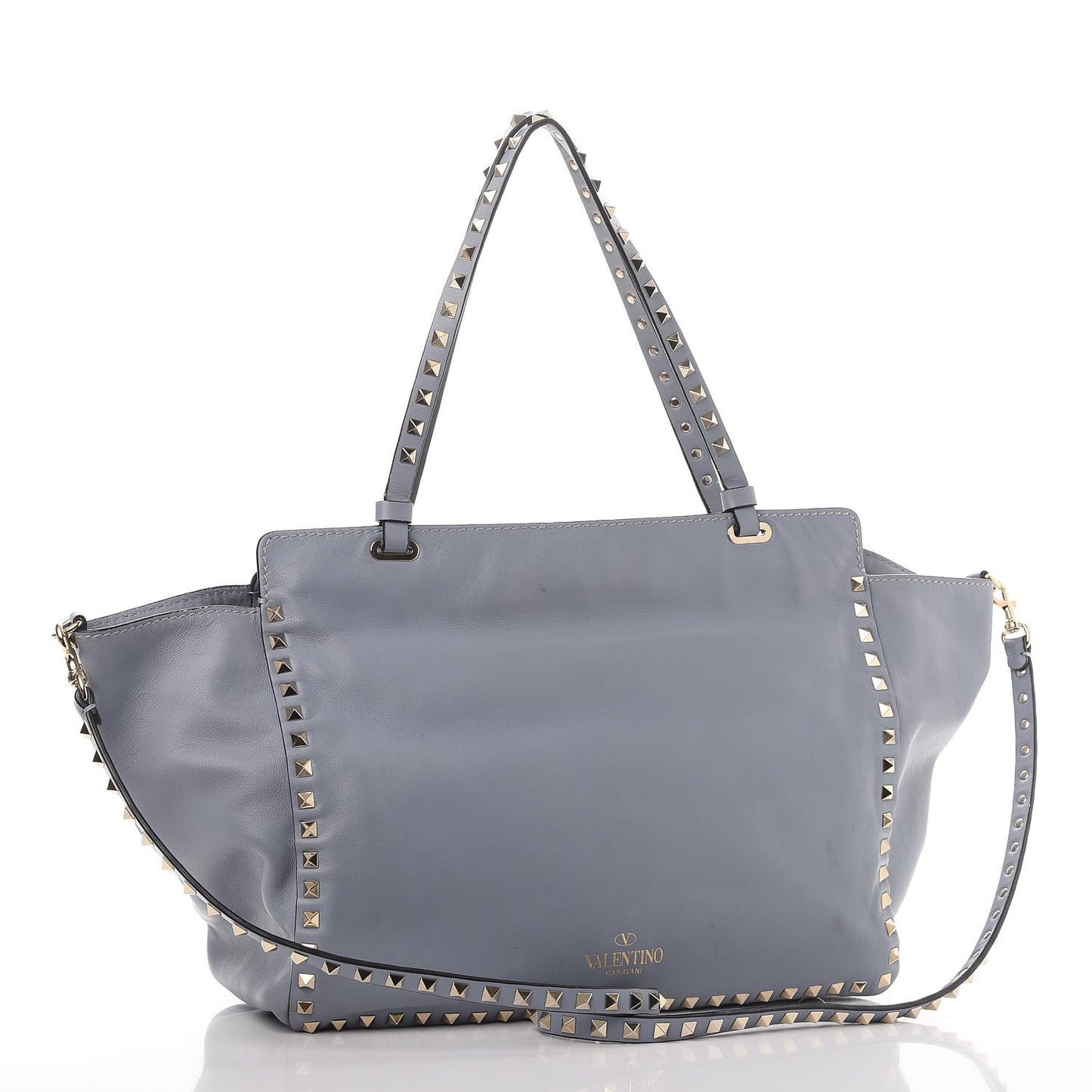 Vitello Medium Rockstud Tote London Stone