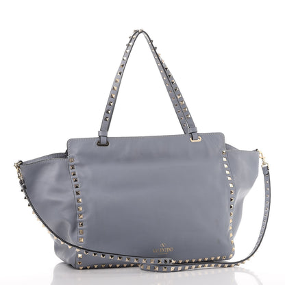 Valentino Garavani Vitello Medium Rockstud Tote London Stone 4 of 13