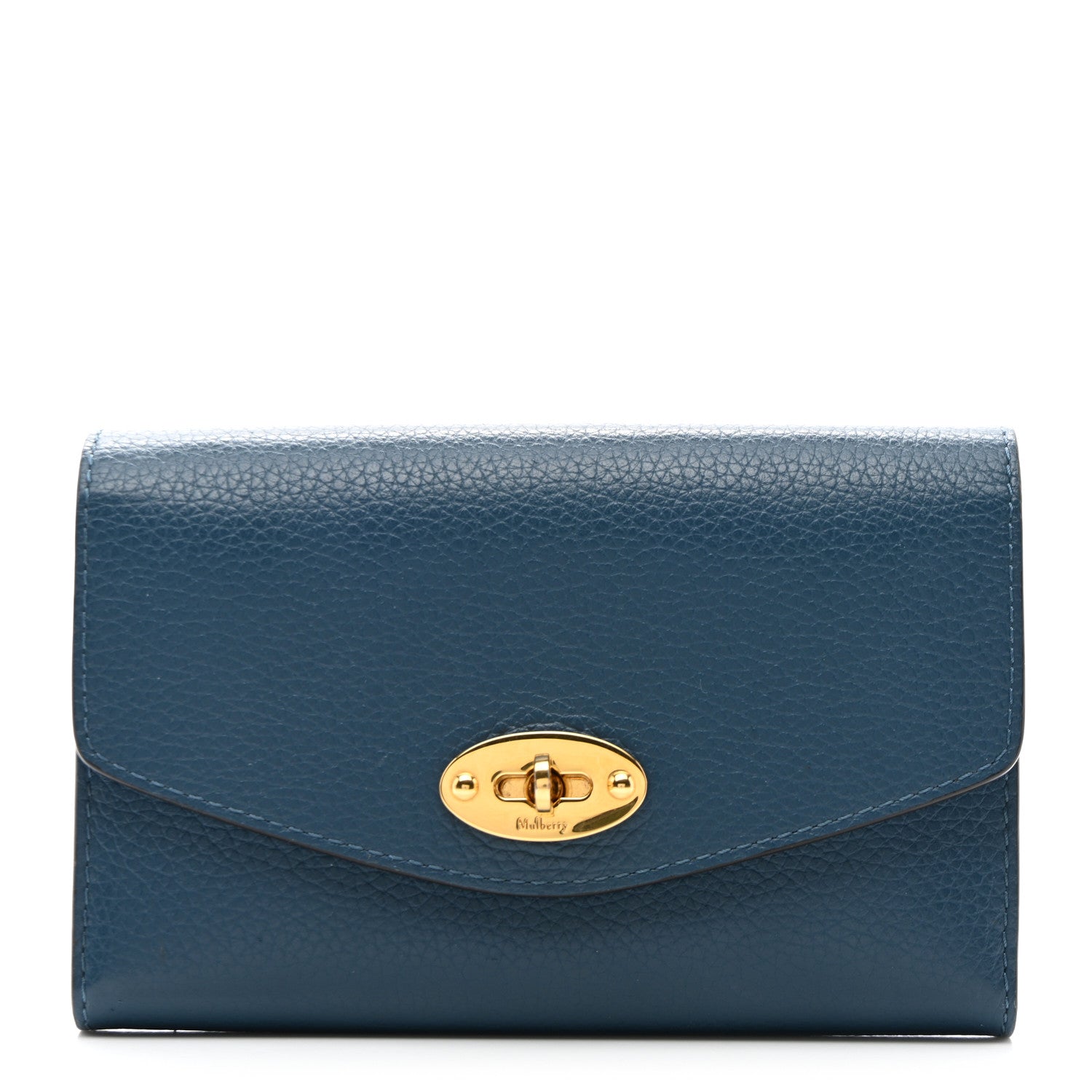 Mulberry Small Classic Grain Medium Darley Wallet Deep Sea 1 of 9