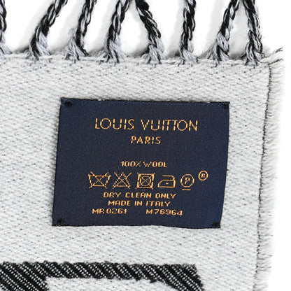 Louis Vuitton Wool Simply LV Scarf Black 3 of 3