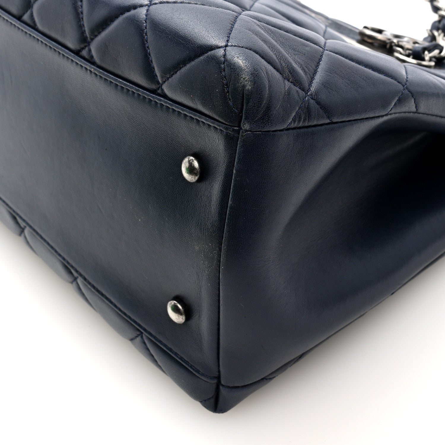 Chanel Lambskin Quilted Trendy CC Tote Navy 10 of 10