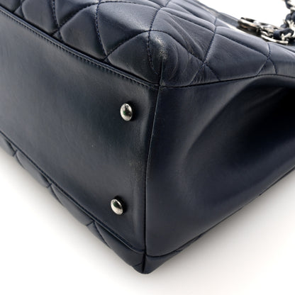 Chanel Lambskin Quilted Trendy CC Tote Navy 10 of 10