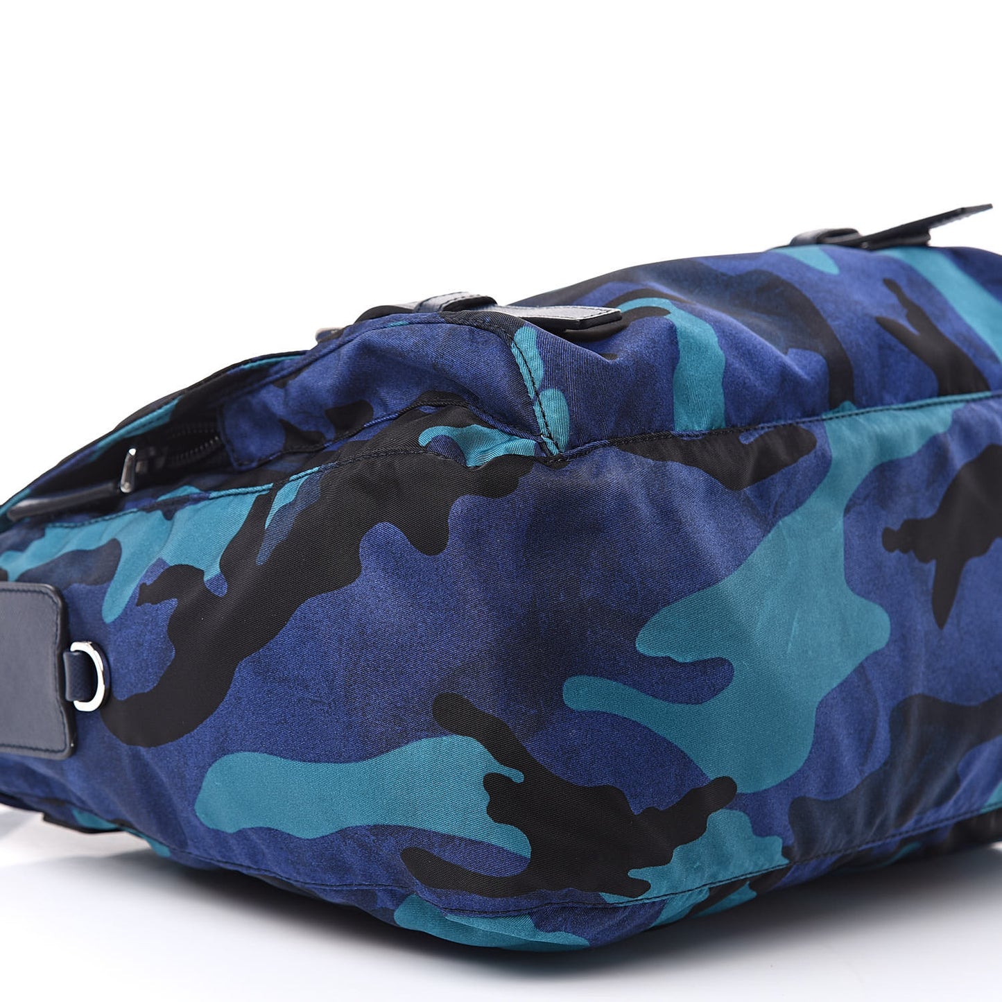 Tessuto Nylon Camouflage Messenger Bag Royal