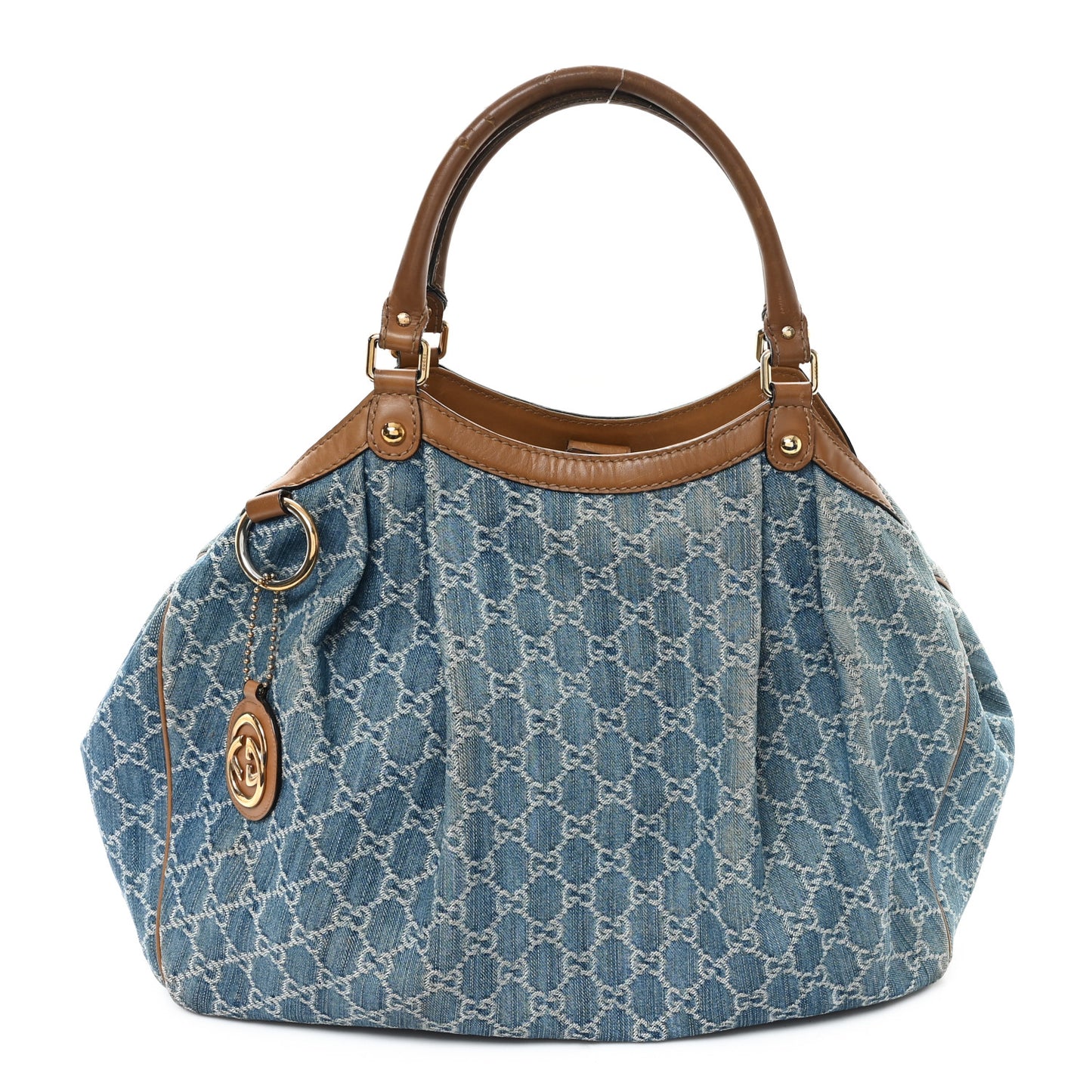 Denim Monogram Large Sukey Tote
