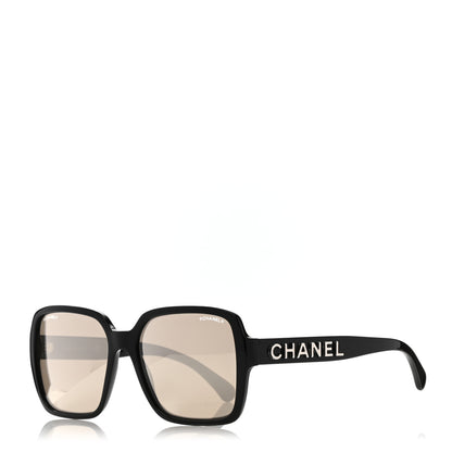 Chanel Acetate Square Sunglasses 5408 Black 1 of 8