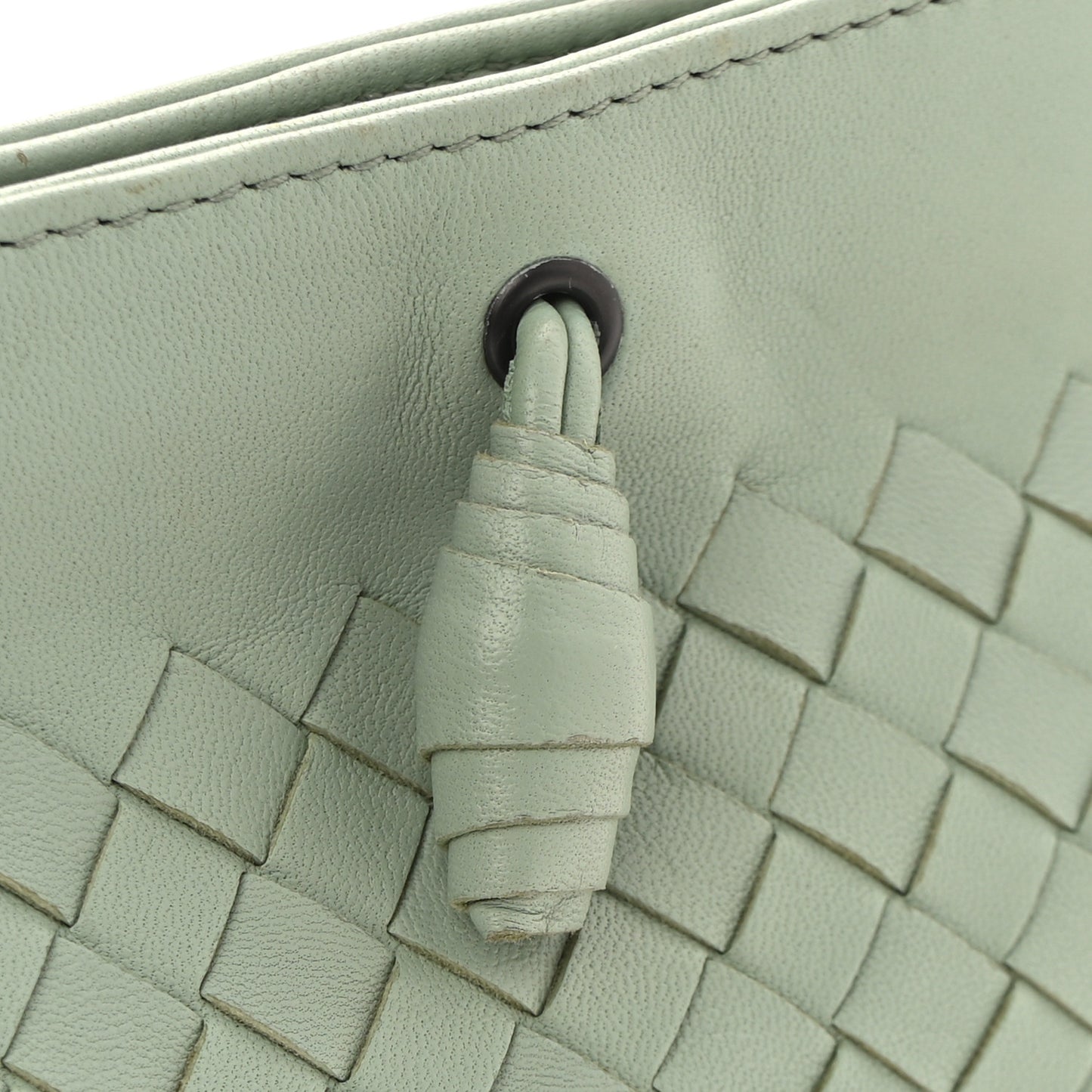 Nappa Intrecciato Mini Shoulder Bag Sauge