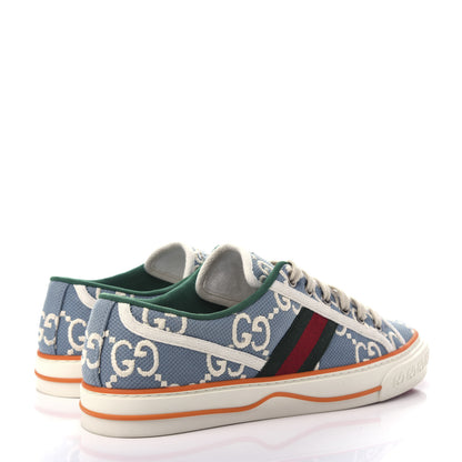 Gucci Cotton GG Monogram Web Womens 1977 Tennis Sneakers 40 Philod Ivory Mystic White 4 of 9