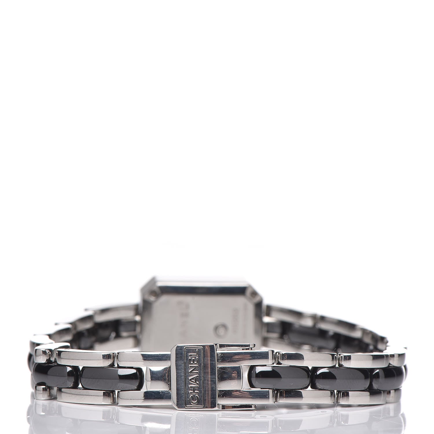 Chanel Stainless Steel Ceramic Diamond Bezel 16mm Premiere Quartz Watch Black 4 of 6