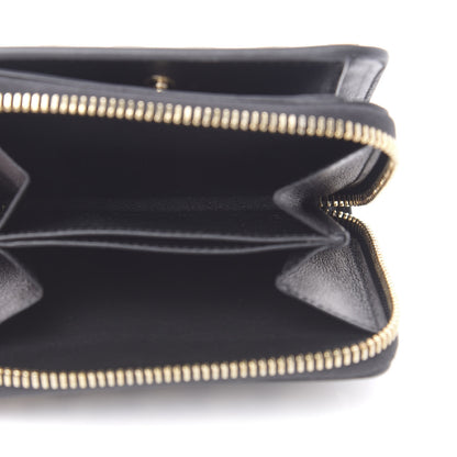 Valentino Garavani Vitello Rockstud Compact Zip Around Wallet Black 5 of 8