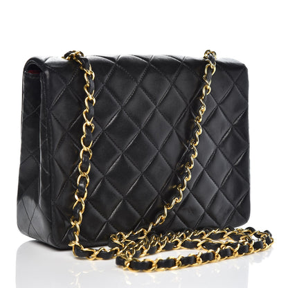 Chanel Lambskin Quilted Mini Square Flap Black 3 of 14