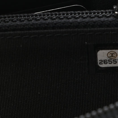 Chanel Caviar Quilted Small Boy Zip Around Wallet Black 8 of 8