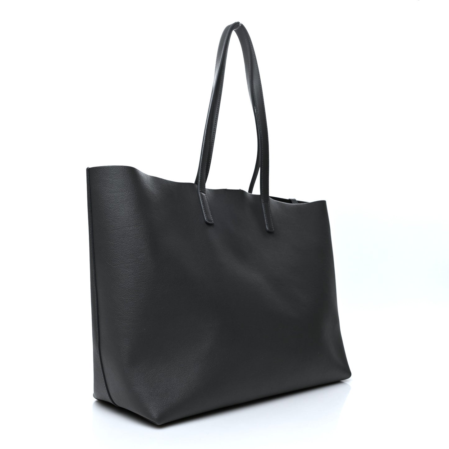 Calfskin Large Shopping Tote Dark Grey