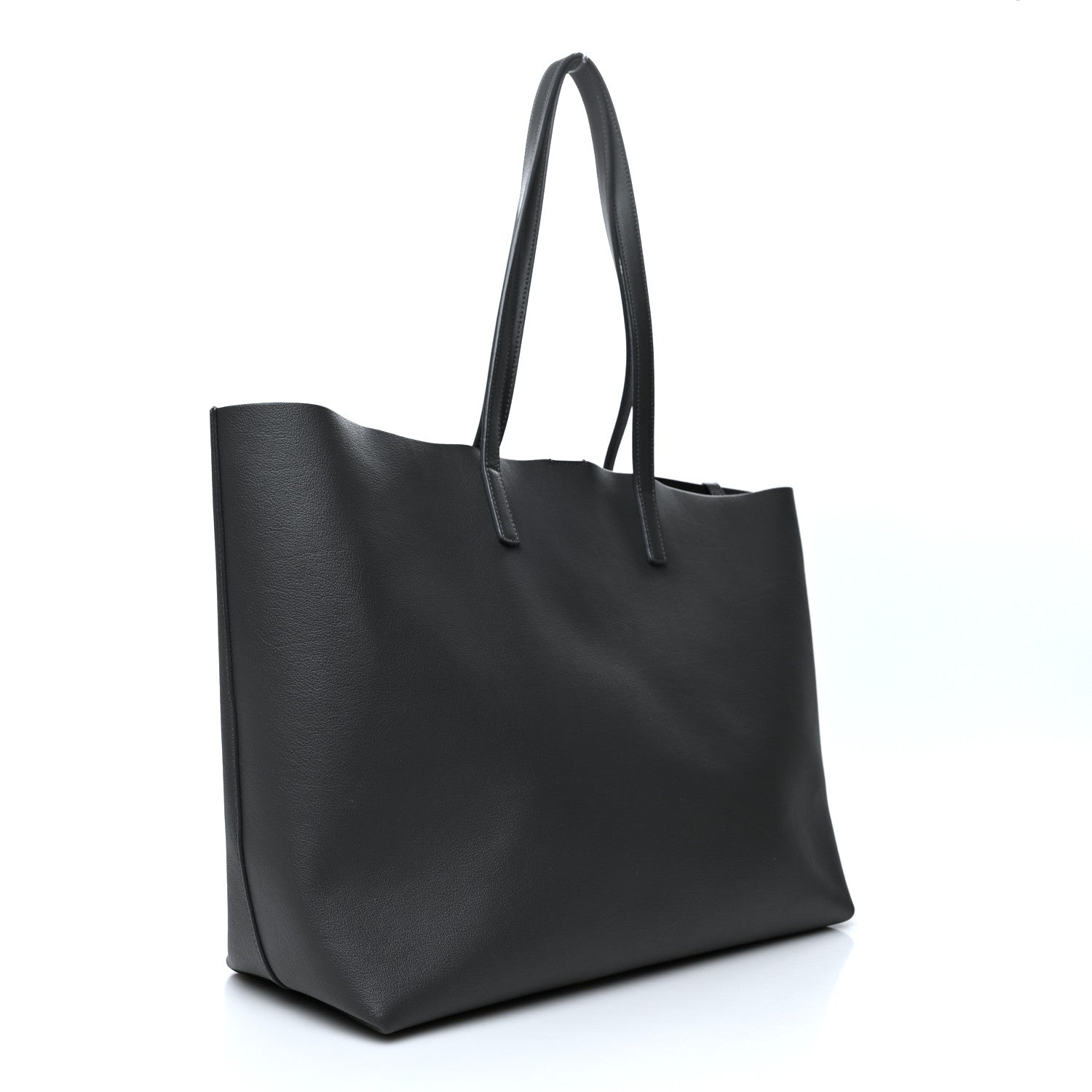 Saint Laurent Calfskin Large Shopping Tote Dark Grey 4 of 12