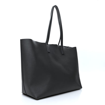 Saint Laurent Calfskin Large Shopping Tote Dark Grey 4 of 12