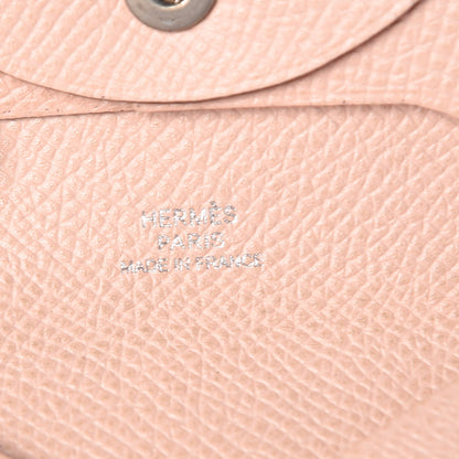 Hermes Epsom Bastia Coin Purse Rose Eglantine 6 of 14