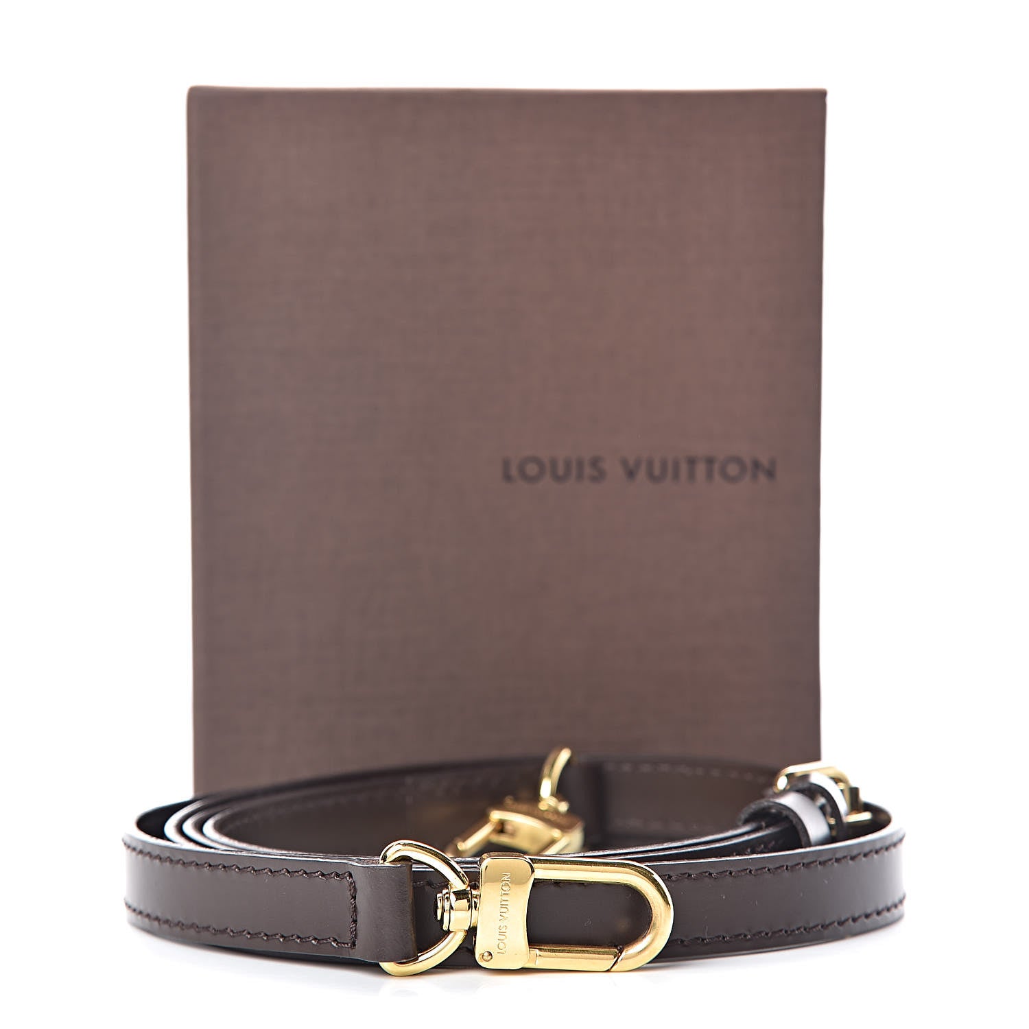 Louis Vuitton Calfskin 16mm Adjustable Shoulder Strap Brown 5 of 5
