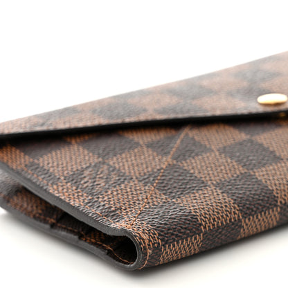 Louis Vuitton Damier Ebene Long Origami Wallet 9 of 11