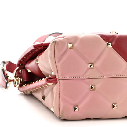Valentino Garavani Nappa Medium Candystud Top Handle Bag Poudre Rubino 8 of 15