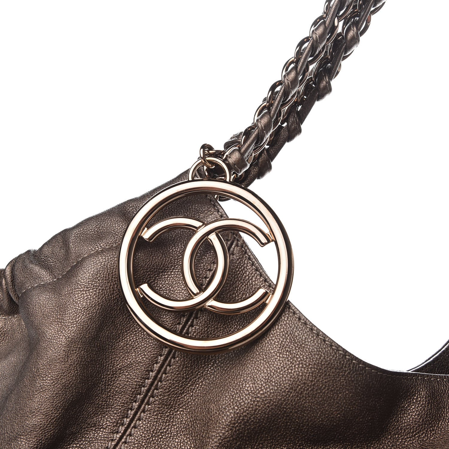 Chanel Metallic Calfskin Baby Coco Cabas Bronze 10 of 10