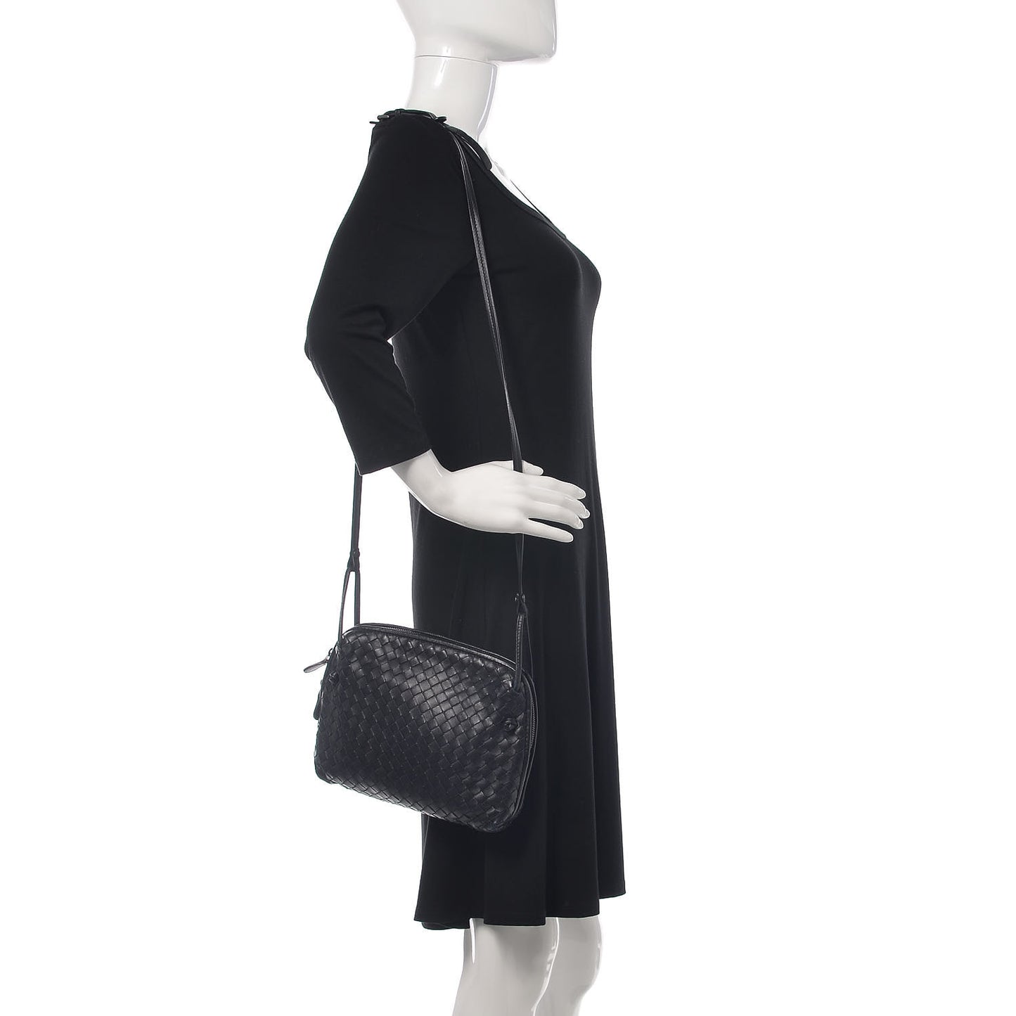 Nappa Intrecciato Nodini Bag Black