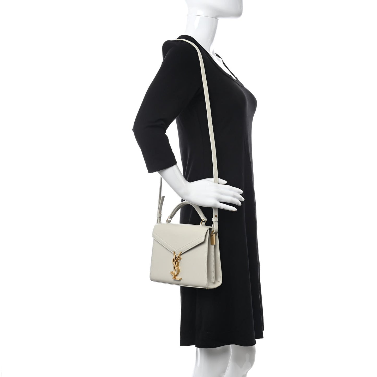 Grain de Poudre Mini Classic Monogram Cassandra Top Handle Vintage White