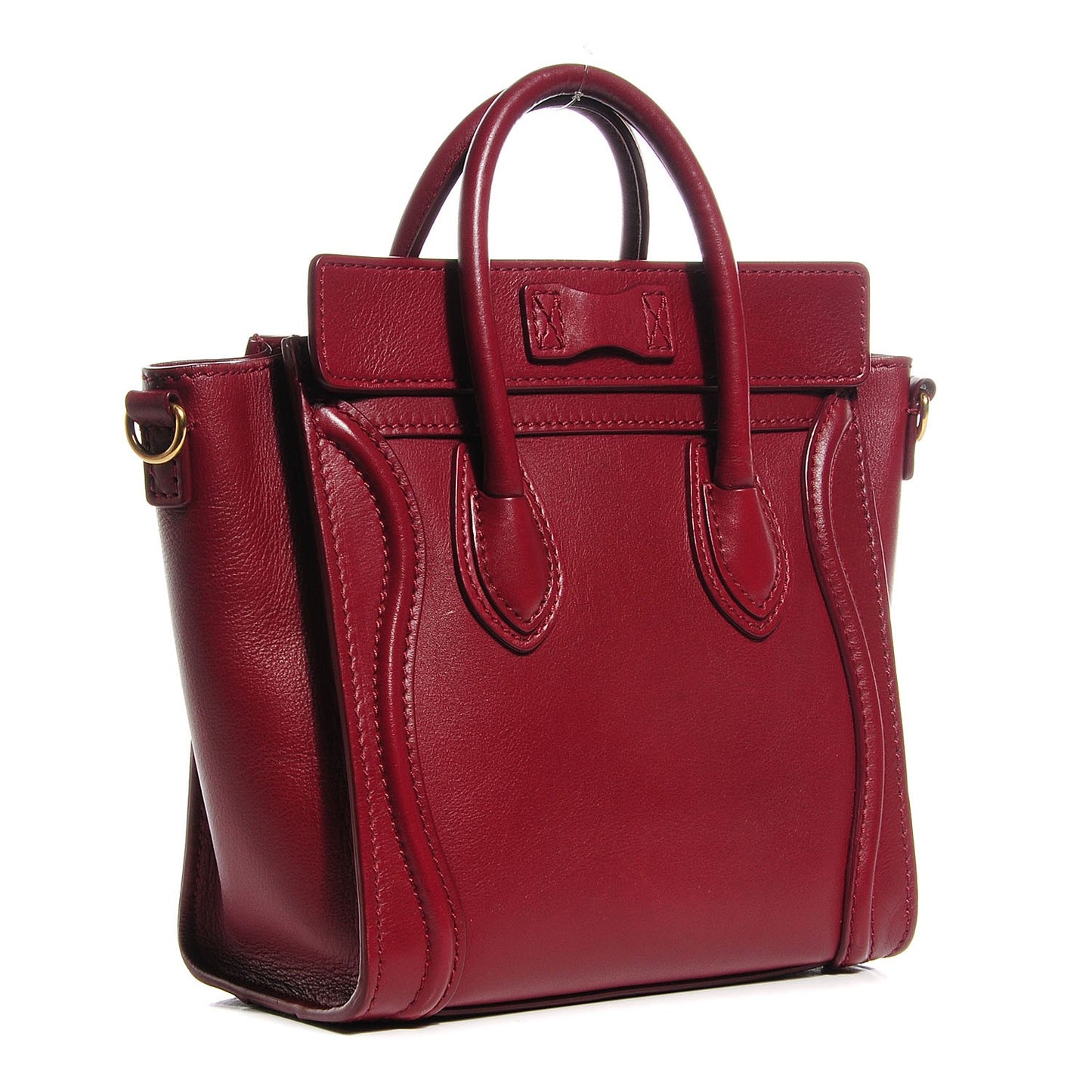 Smooth Calfskin Nano Luggage Red