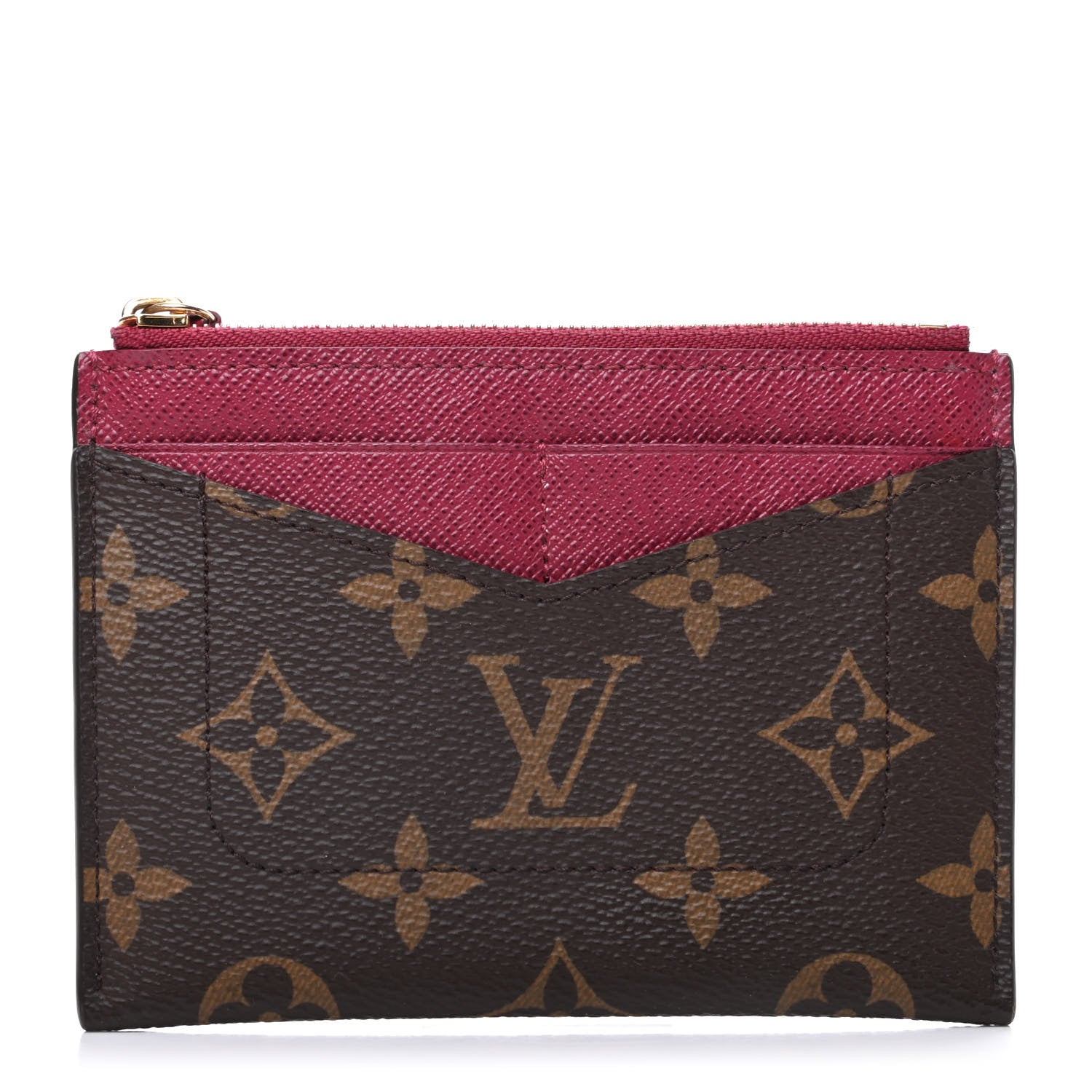 Louis Vuitton Monogram Zipped Card Holder Fuchsia 1 of 6
