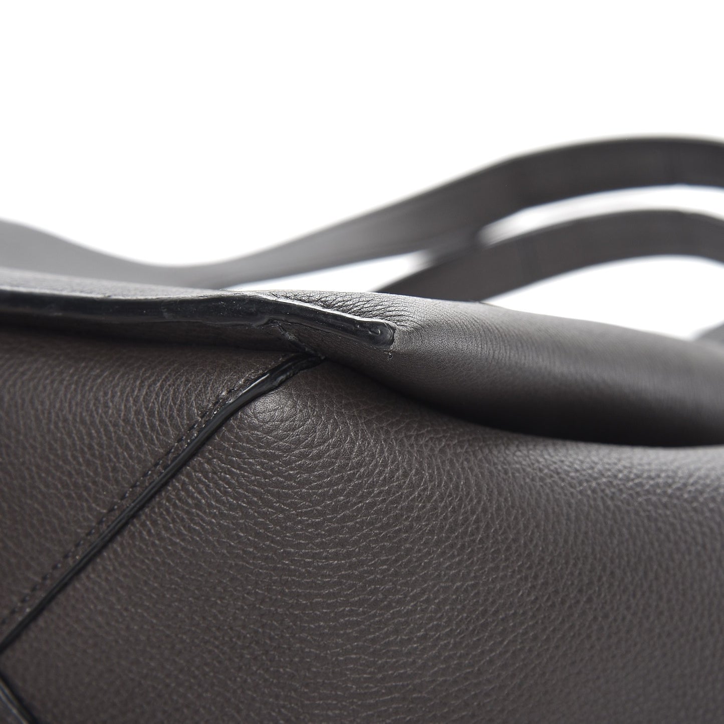 Baby Grained Calfskin Small Tri-Fold Bag Anthracite