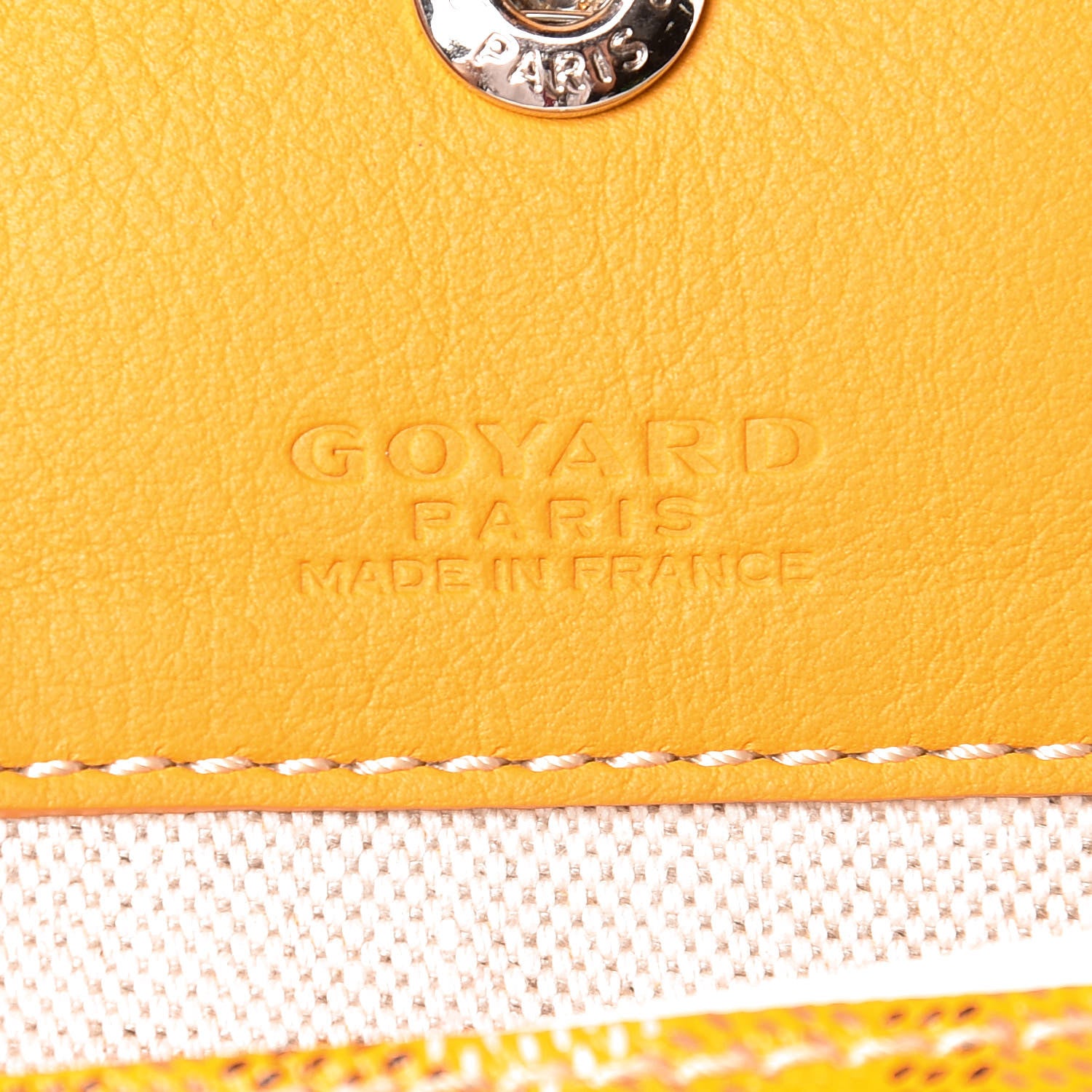 Goyard Goyardine Reversible Anjou PM Yellow 10 of 14