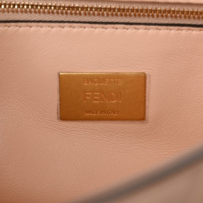 Fendi Nappa Small FF Embossed Midi Chain Baguette Light Rose 5 of 7