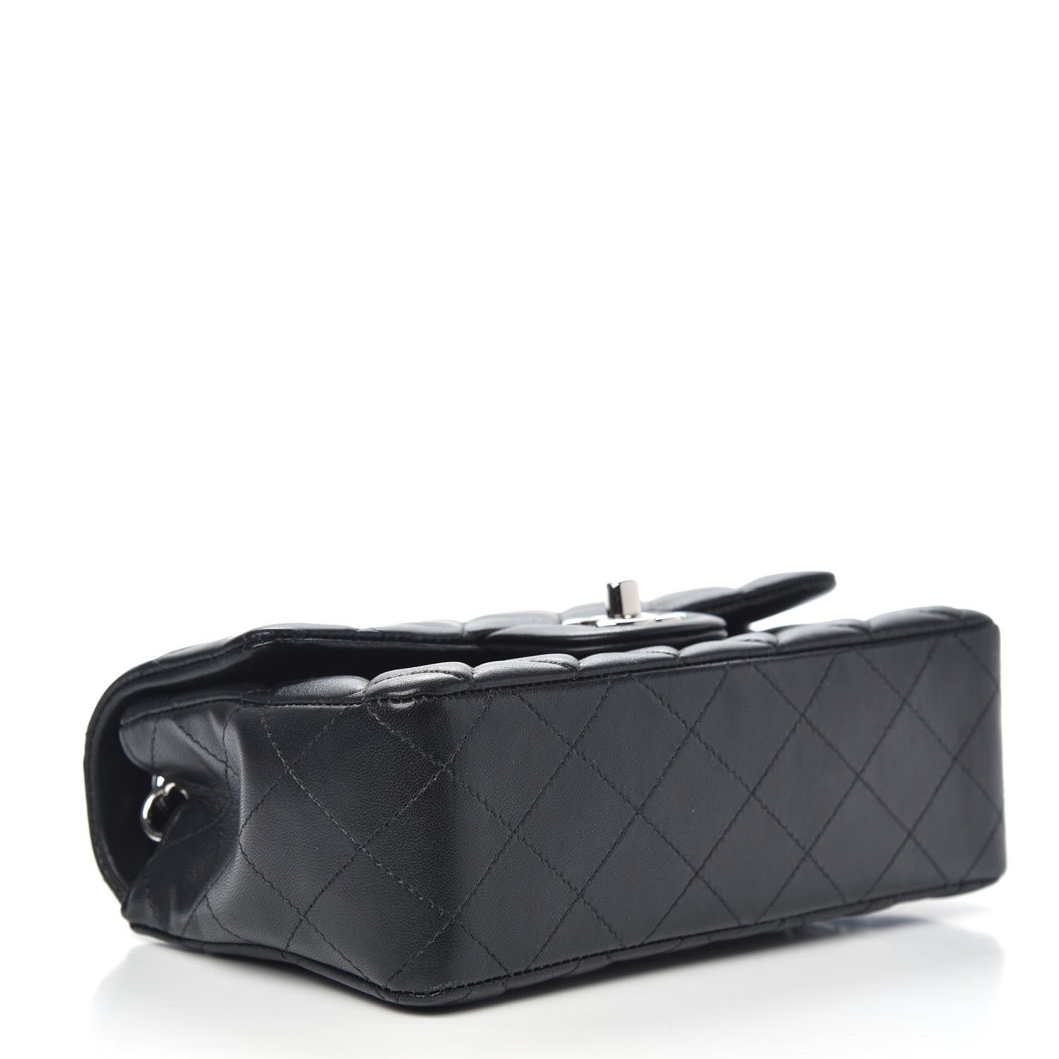 Chanel Lambskin Quilted Mini Rectangular Flap Black 4 of 13