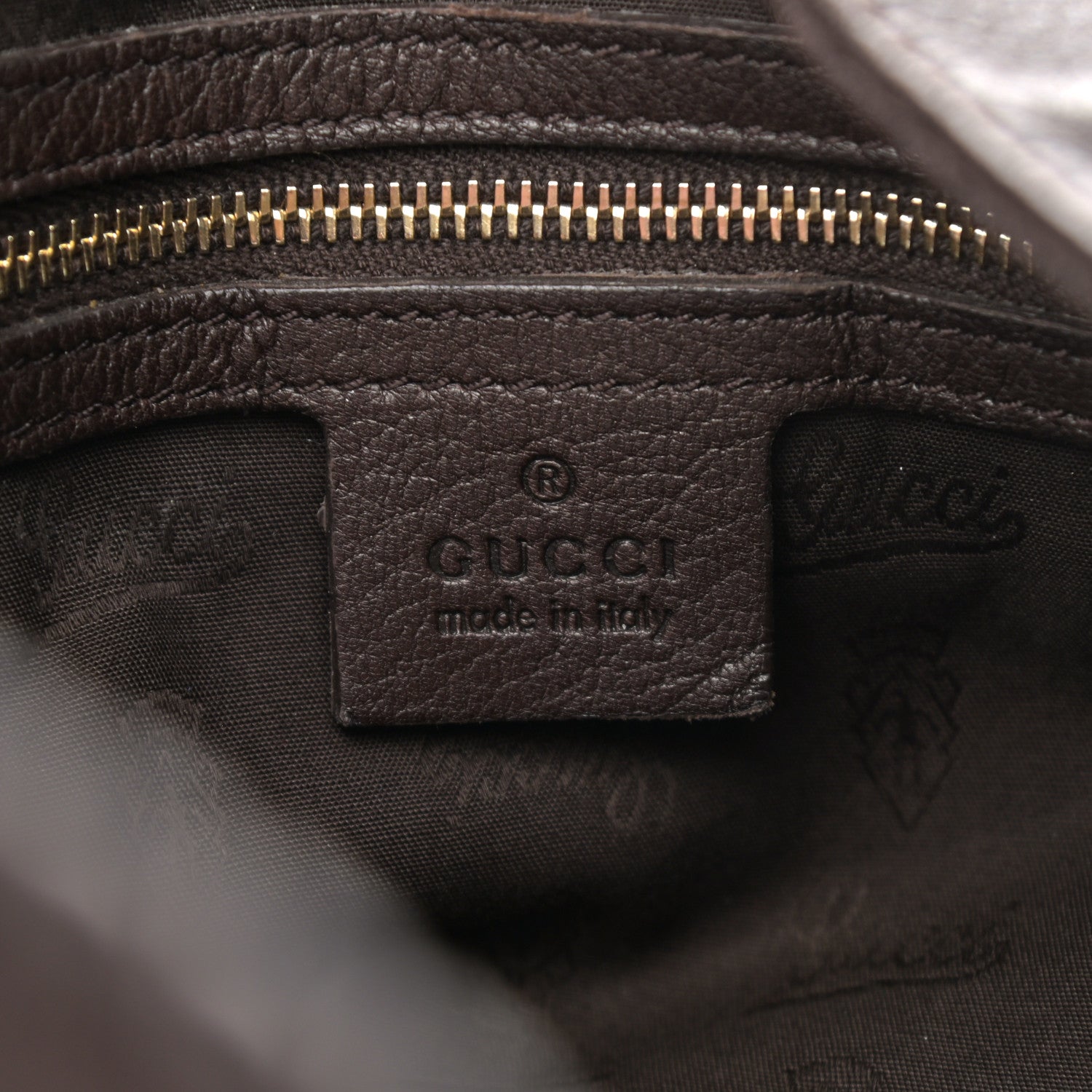 Gucci Pebbled Calfskin Medium New Jackie Shoulder Bag Brown 6 of 13