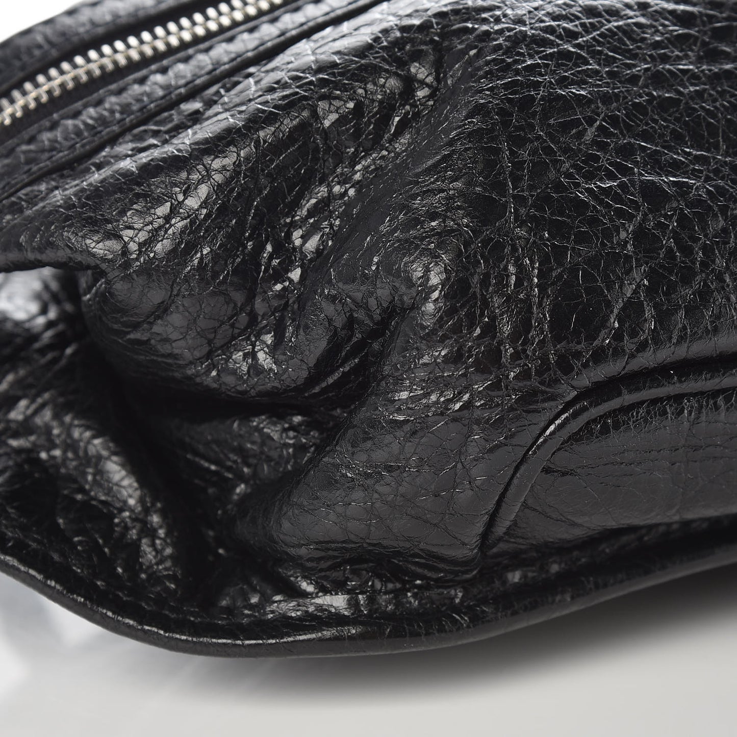 Lambskin Classic Hardware Neo Lift Hip Bag Black