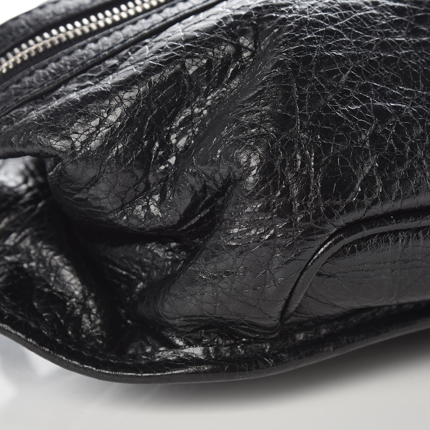 Balenciaga Lambskin Classic Hardware Neo Lift Hip Bag Black 9 of 10