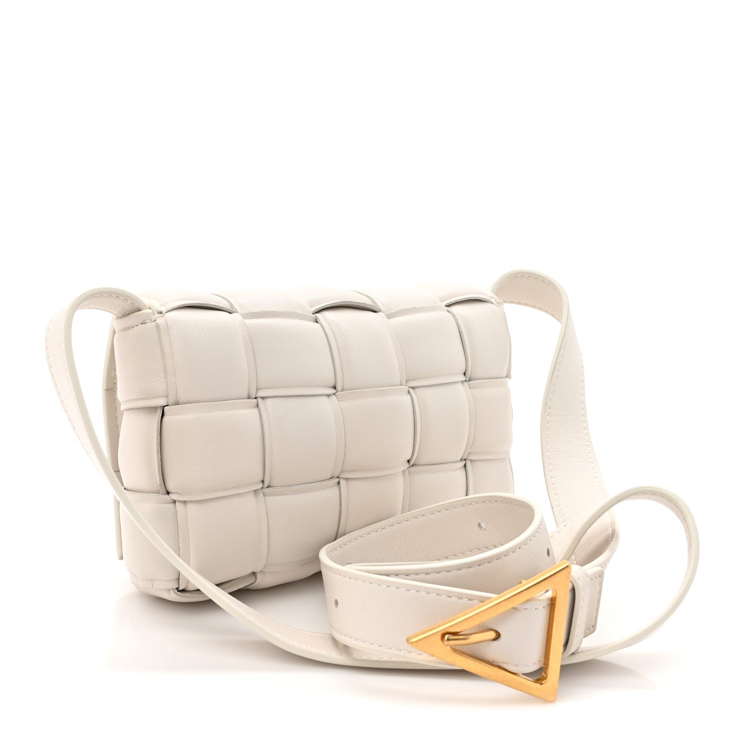 Bottega Veneta Nappa Maxi Intrecciato Small Padded Cassette Crossbody Bag Chalk Chalk 3 of 10