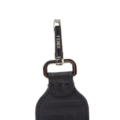 Fendi Nappa FF Embossed Key Ring Dark Grey 3 of 3